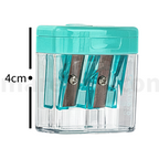 Deli Double Hole Barrel Pencil Sharpener 4 Colours - Ξύστρα Βαρελάκι Διπλή Πλαστική