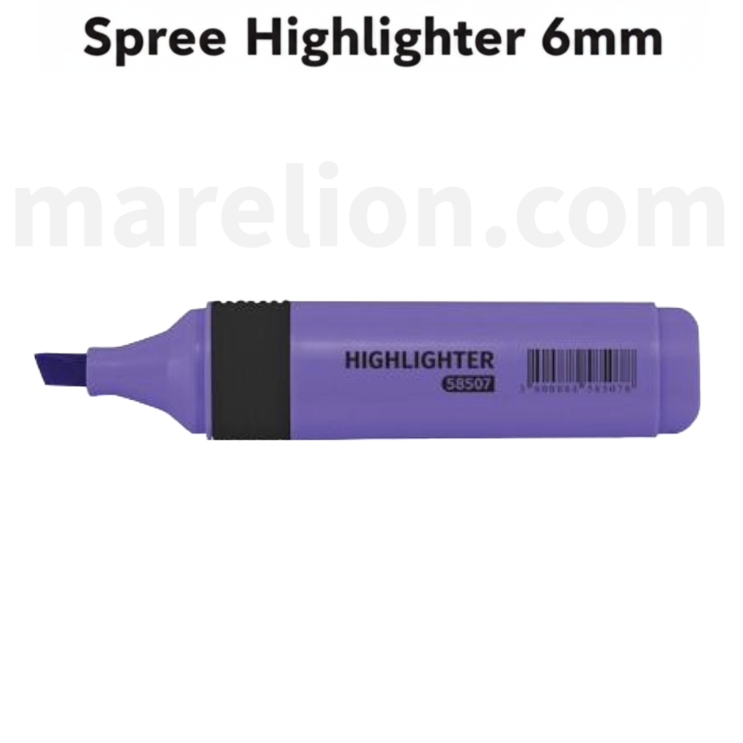 Spree Highlighter 6mm tip - 6 Colours - Μαρκαδόρος Υπογράμμισης