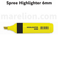 Spree Highlighter 6mm tip - 6 Colours - Μαρκαδόρος Υπογράμμισης