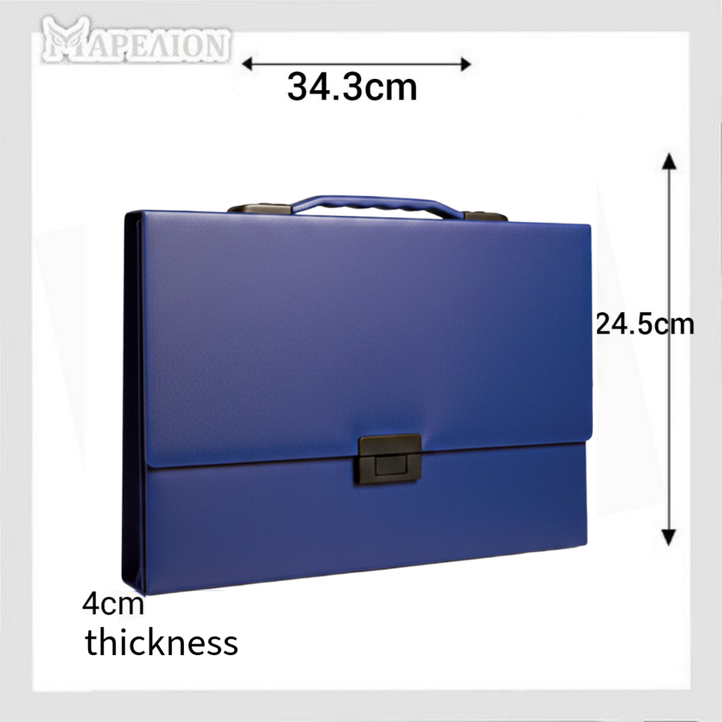 Artist Portfolio Plastic Case 34.3x24cm Dark Blue - Φάκελος Τέχνης Ζωγραφικής με Χερούλι