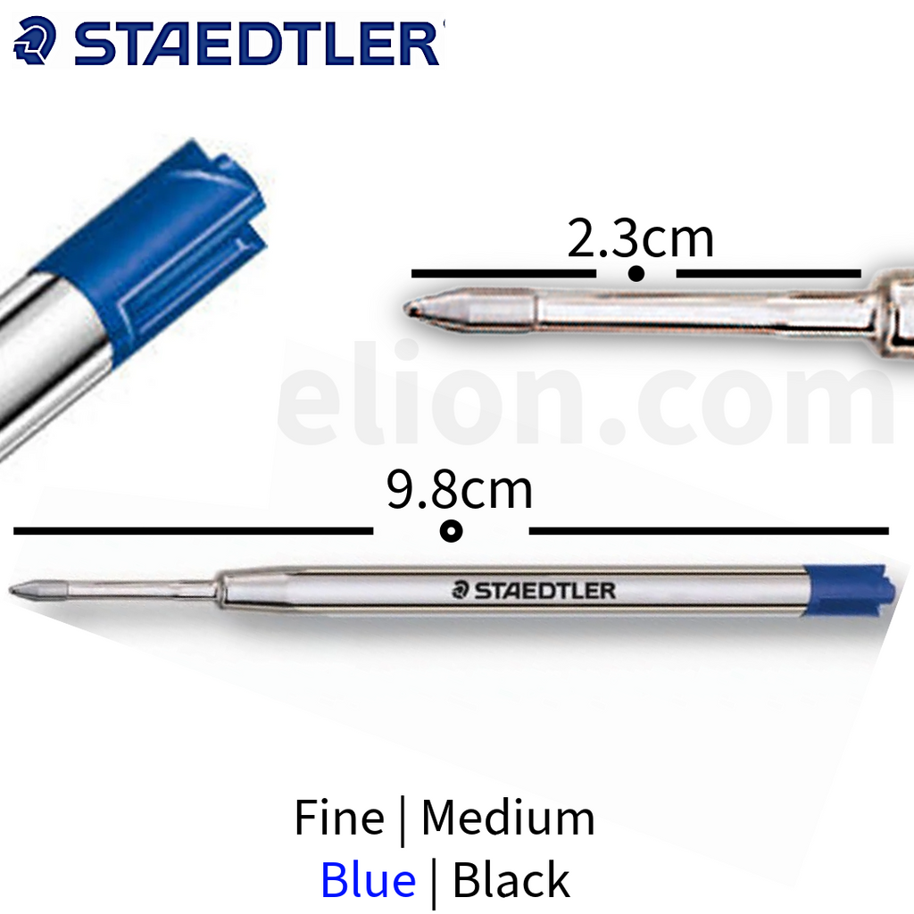 Staedtler Ballpoint Pen Refills Fine | Medium Blue, Parker Compatible - Ανταλλακτικά Στυλό