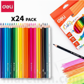 Deli Coloring Pencils 24pcs - Χρωματιστά Μολύβια