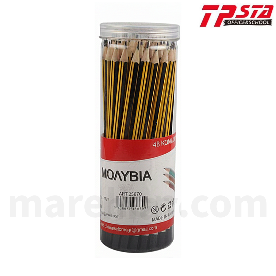 Tpsta 48pcs Graphite Pencils HB - Μολύβι Γραφής HB - ΧΟΝΔΡΙΚΗ ΠΩΛΗΣΗ
