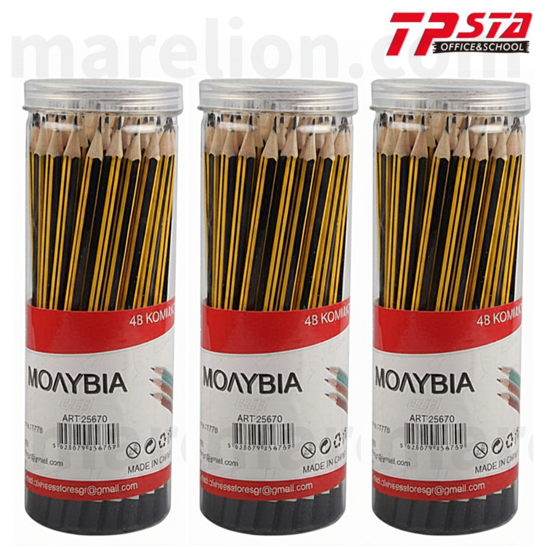 Tpsta 48pcs Graphite Pencils HB - Μολύβι Γραφής HB - ΧΟΝΔΡΙΚΗ ΠΩΛΗΣΗ