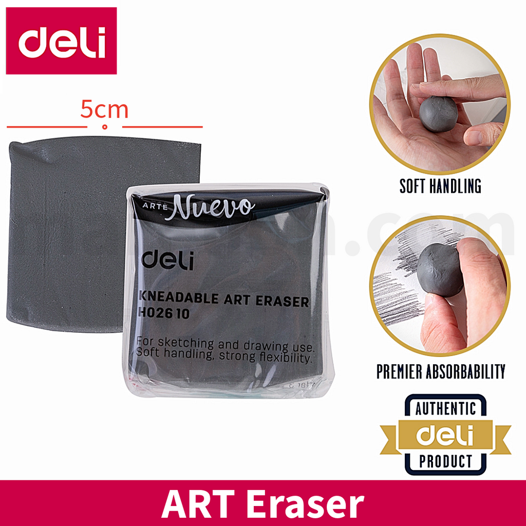 Deli Art Kneadable Eraser Grey - Ψωμάκι Σβηστήρι Τέχνης και ζωγραφικής