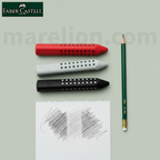 Faber Castell Grip Eraser, RED | BLACK | GREY - Γόμα Σχολικά σβηστήρια - ΧΟΝΔΡΙΚΗ ΠΩΛΗΣΗ