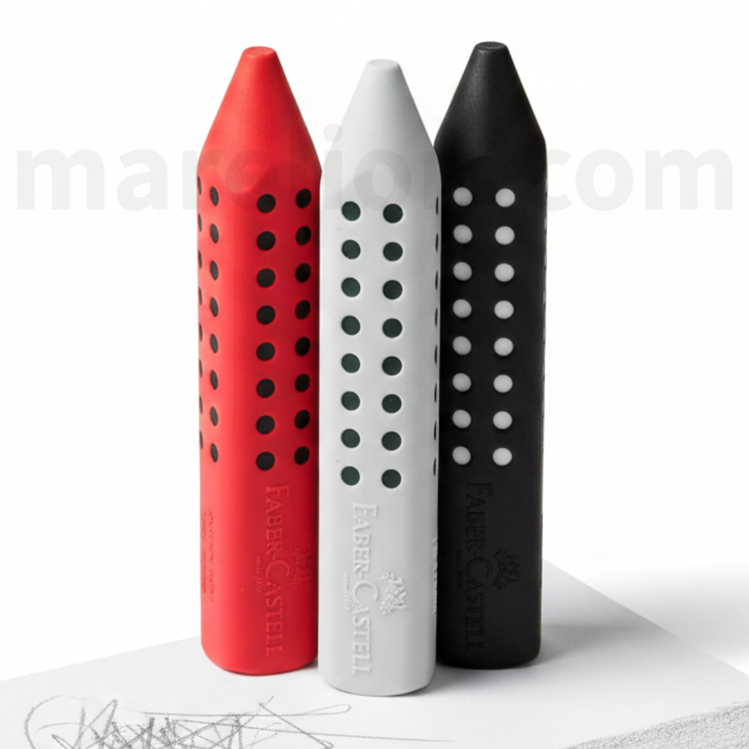 Faber Castell Grip Eraser, RED | BLACK | GREY - Γόμα Σχολικά σβηστήρια - ΧΟΝΔΡΙΚΗ ΠΩΛΗΣΗ