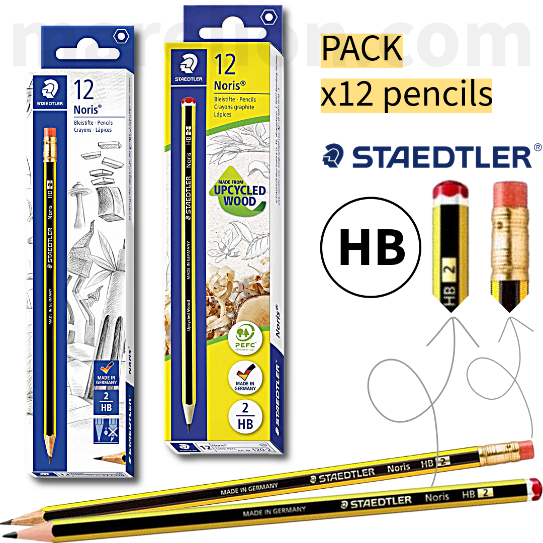 x12 PACK - Staedtler Noris pencil, HB, With eraser / Without eraser -  Μολύβι Γραφής - ΧΟΝΔΡΙΚΗ ΠΩΛΗΣΗ