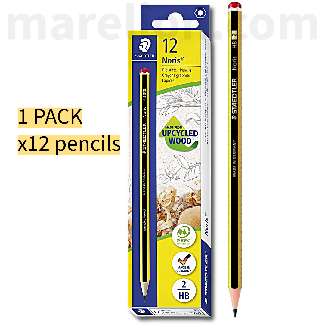 x12 PACK - Staedtler Noris pencil, HB, With eraser / Without eraser -  Μολύβι Γραφής - ΧΟΝΔΡΙΚΗ ΠΩΛΗΣΗ