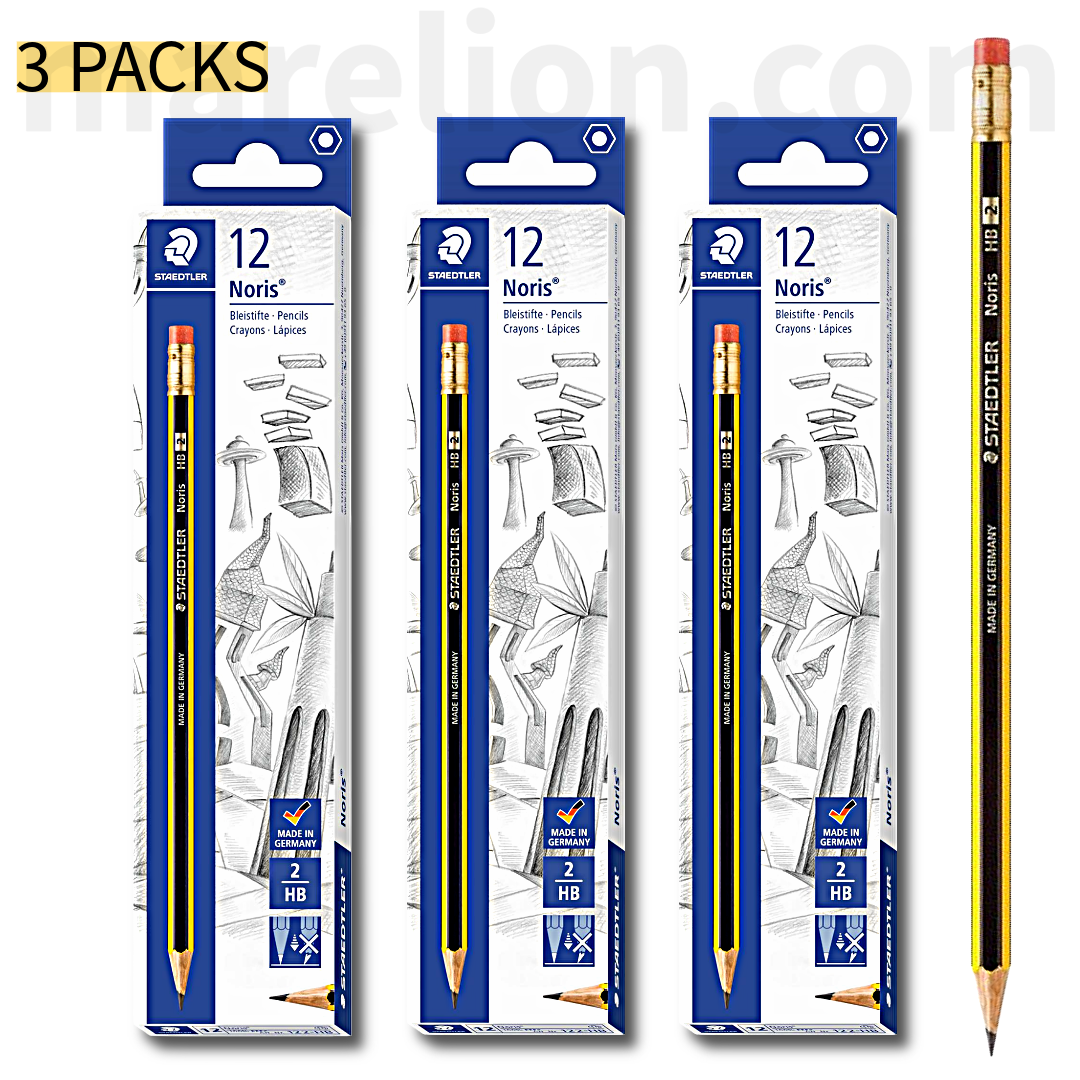 x12 PACK - Staedtler Noris pencil, HB, With eraser / Without eraser -  Μολύβι Γραφής - ΧΟΝΔΡΙΚΗ ΠΩΛΗΣΗ