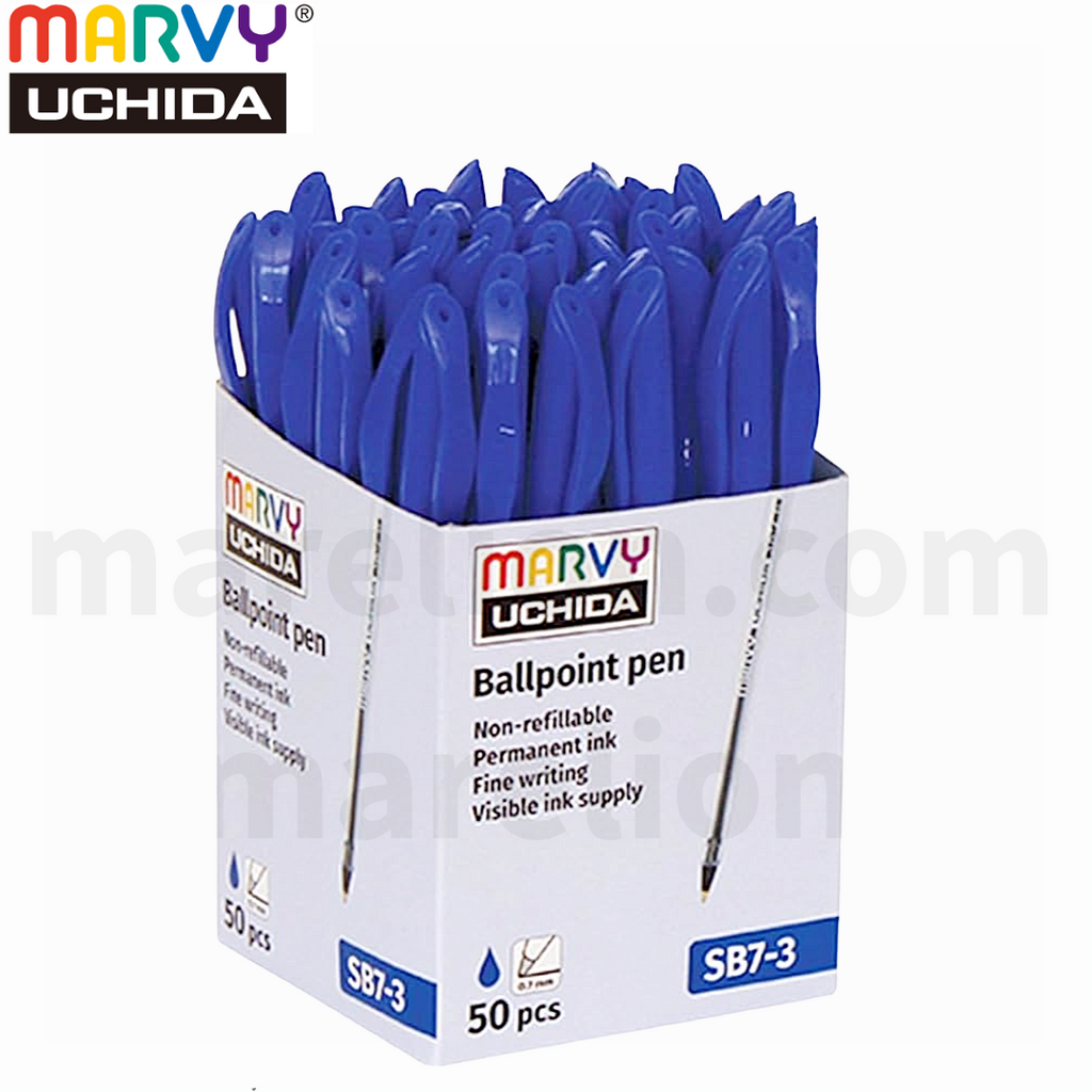 Marvy Uchida Ballpoint Pen 1.0mm Blue, x50 Pack - Στυλό Διαρκείας - ΧΟΝΔΡΙΚΗ ΠΩΛΗΣΗ