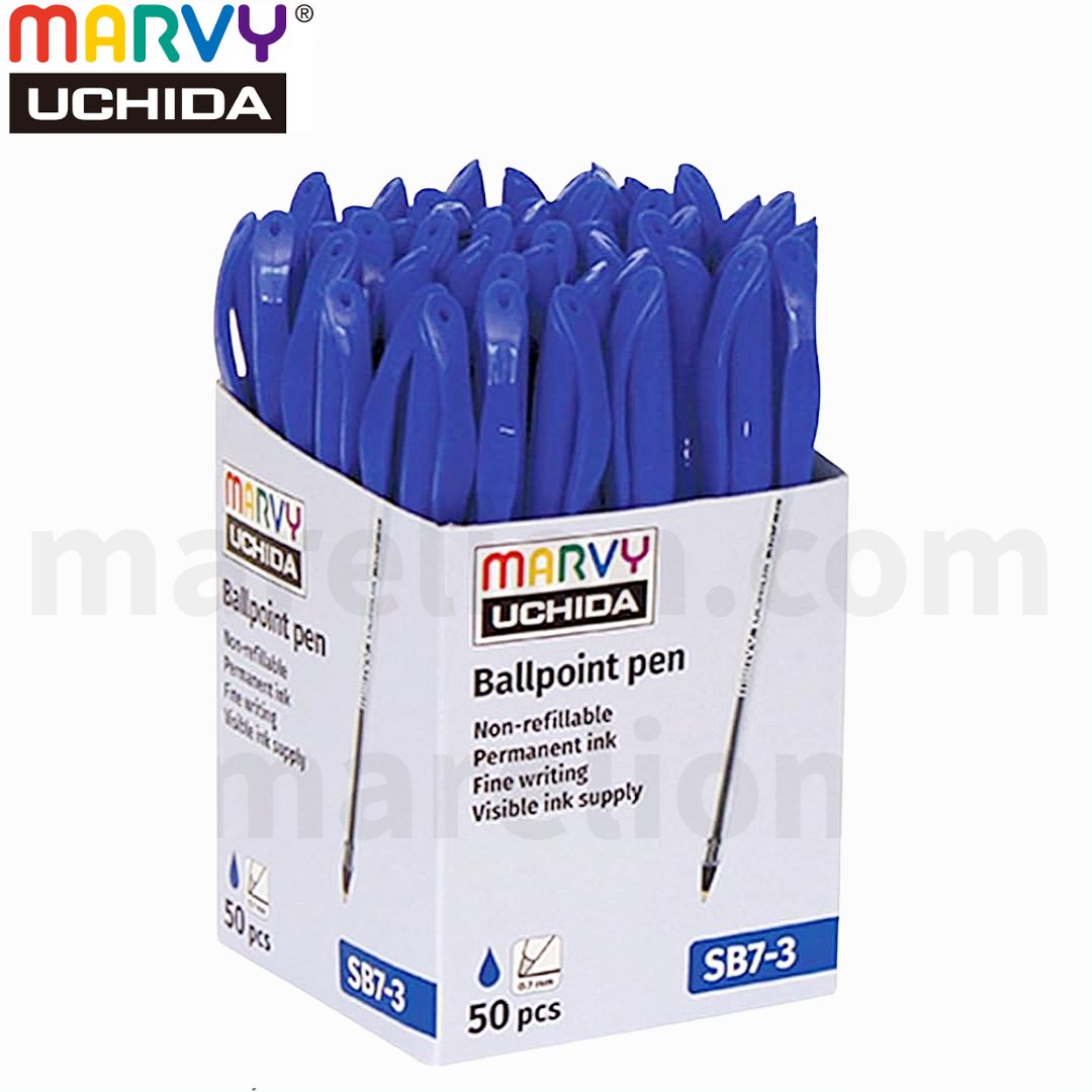 Marvy Uchida Ballpoint Pen 1.0mm Blue, x50 Pack - Στυλό Διαρκείας - ΧΟΝΔΡΙΚΗ ΠΩΛΗΣΗ