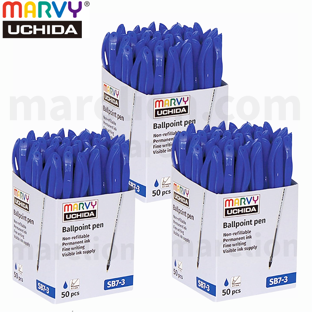 Marvy Uchida Ballpoint Pen 1.0mm Blue, x50 Pack - Στυλό Διαρκείας - ΧΟΝΔΡΙΚΗ ΠΩΛΗΣΗ