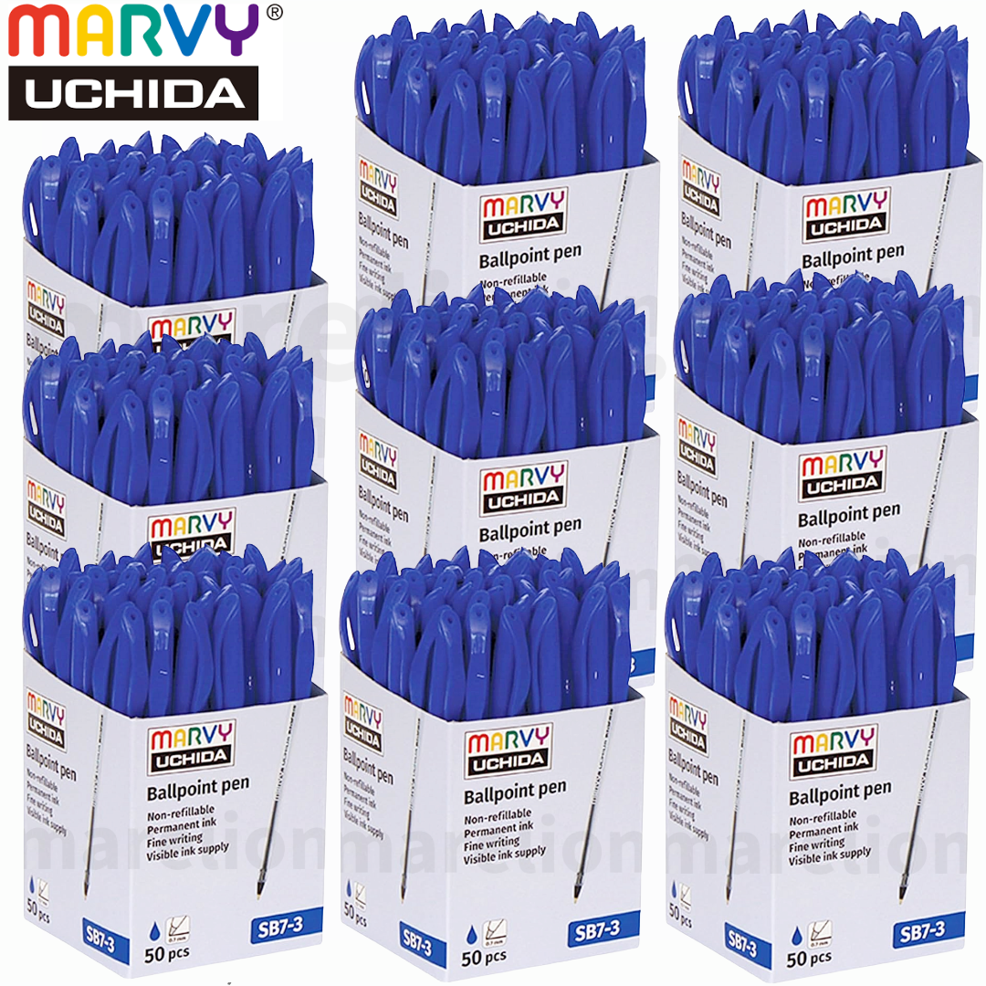 Marvy Uchida Ballpoint Pen 1.0mm Blue, x50 Pack - Στυλό Διαρκείας - ΧΟΝΔΡΙΚΗ ΠΩΛΗΣΗ