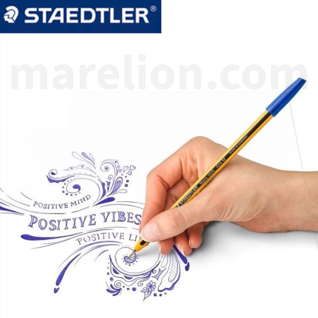 Staedtler Noris Stick 434 Ballpoint Pen Medium, BLUE | RED | BLACK -  Στυλό Διαρκείας - ΧΟΝΔΡΙΚΗ ΠΩΛΗΣΗ