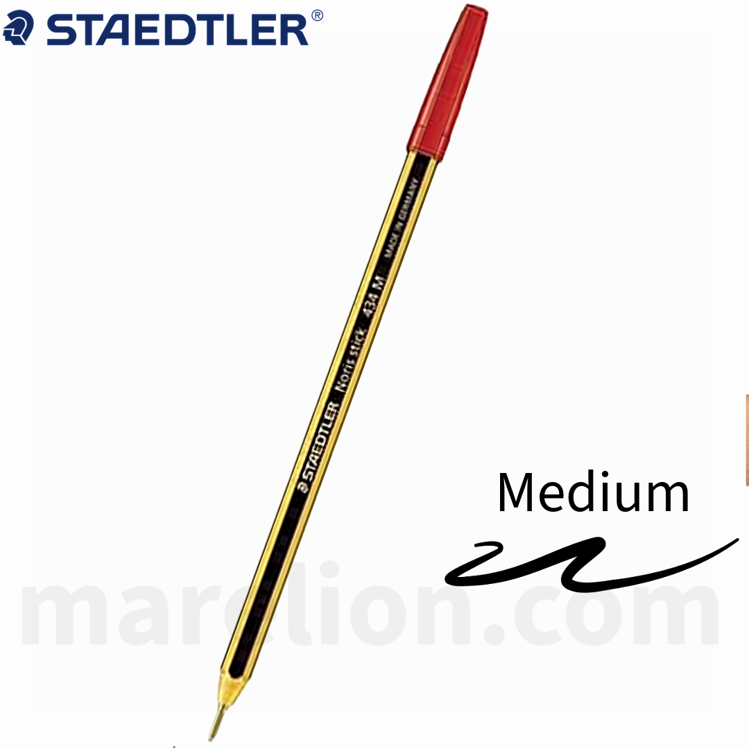 Staedtler Noris Stick 434 Ballpoint Pen Medium, BLUE | RED | BLACK -  Στυλό Διαρκείας - ΧΟΝΔΡΙΚΗ ΠΩΛΗΣΗ