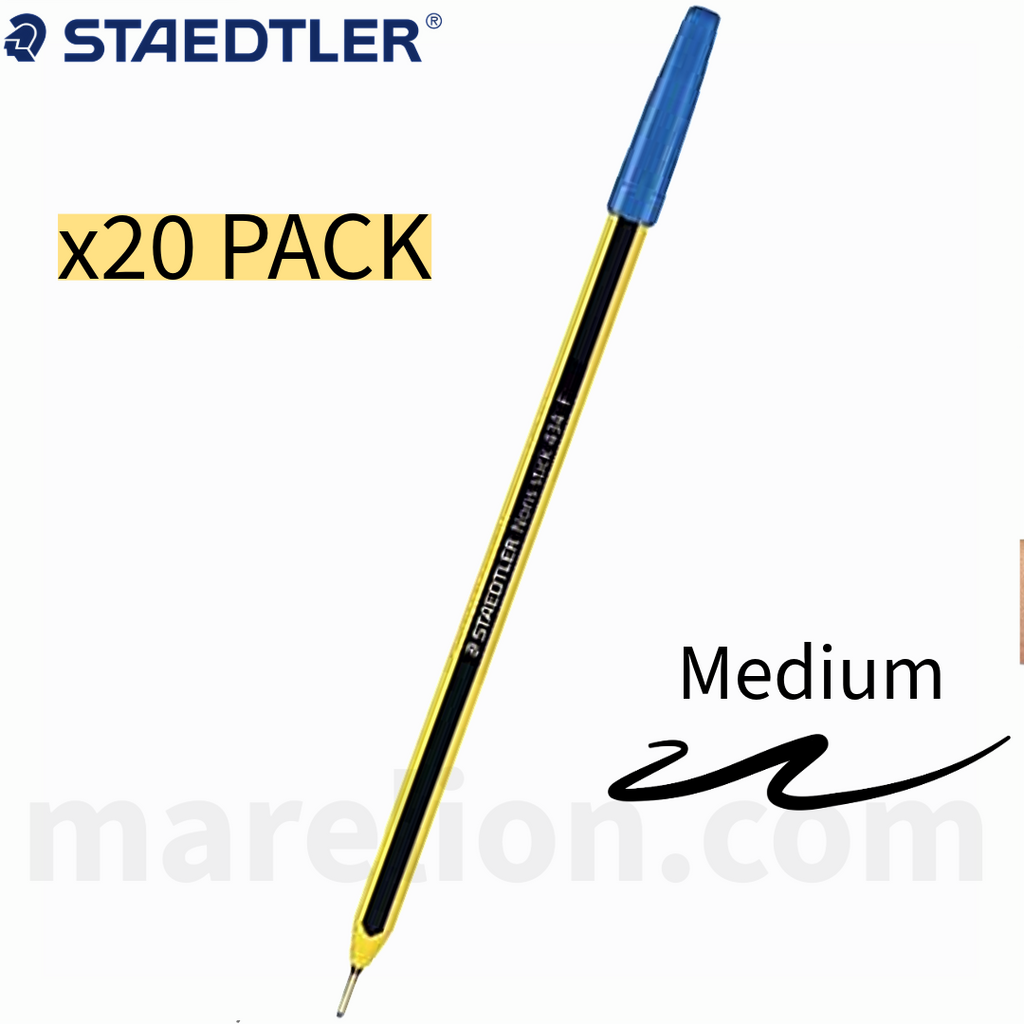 Staedtler Noris Stick 434 Ballpoint Pen Medium, BLUE | RED | BLACK -  Στυλό Διαρκείας - ΧΟΝΔΡΙΚΗ ΠΩΛΗΣΗ