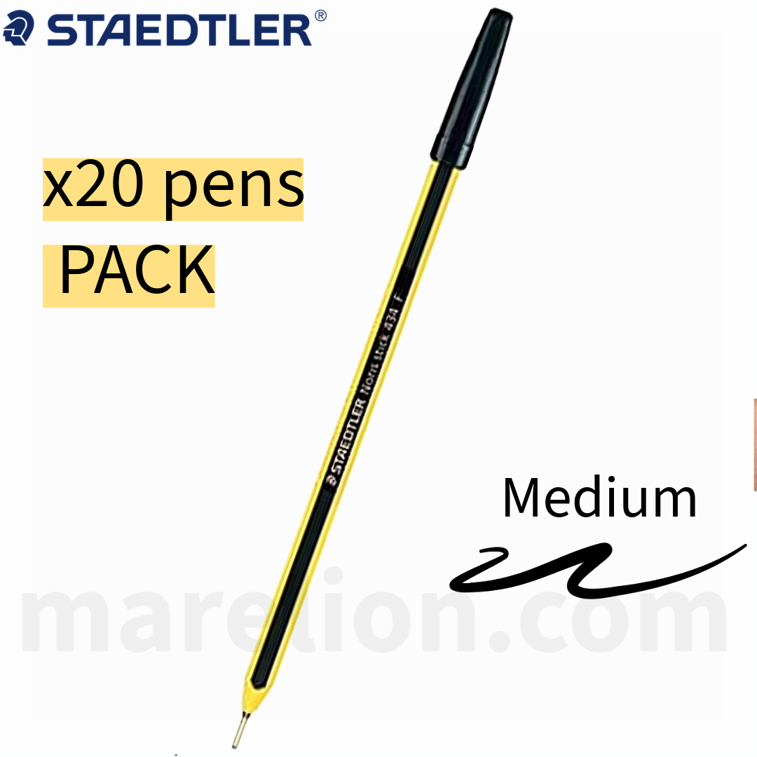 Staedtler Noris Stick 434 Ballpoint Pen Medium, BLUE | RED | BLACK -  Στυλό Διαρκείας - ΧΟΝΔΡΙΚΗ ΠΩΛΗΣΗ