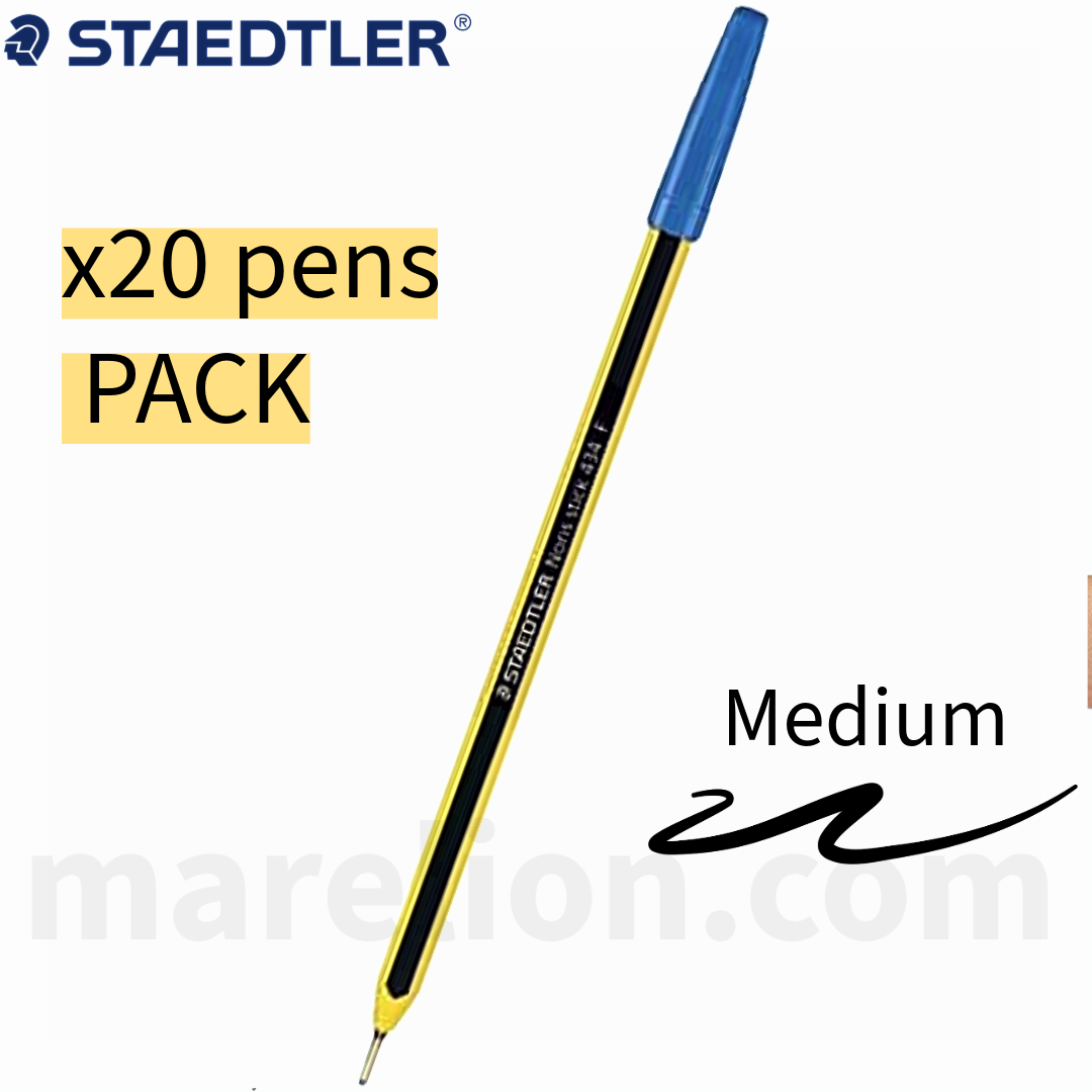 Staedtler Noris Stick 434 Ballpoint Pen Medium, BLUE | RED | BLACK -  Στυλό Διαρκείας - ΧΟΝΔΡΙΚΗ ΠΩΛΗΣΗ