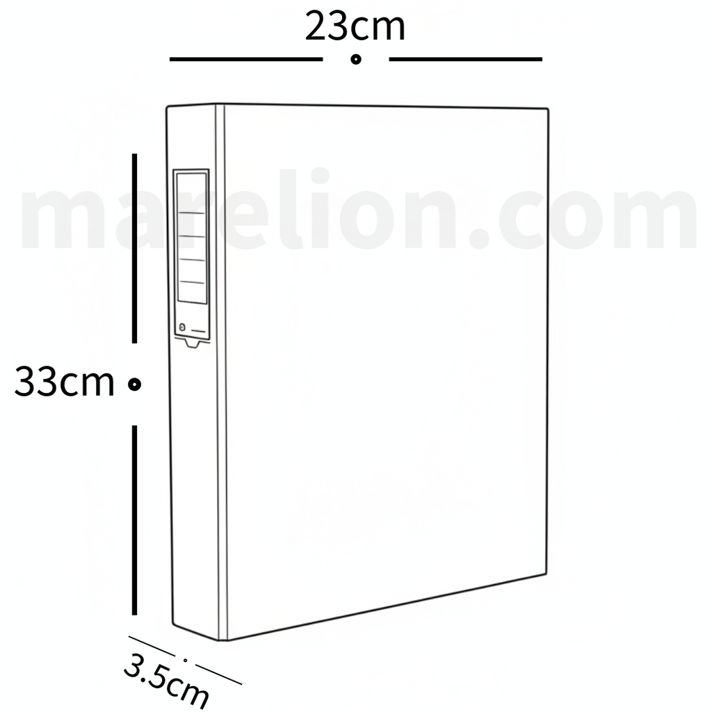 Elfen A4 2 Ring Binder 25mm Strong Plastic - Κλασέρ Σκληρό Πλαστικό