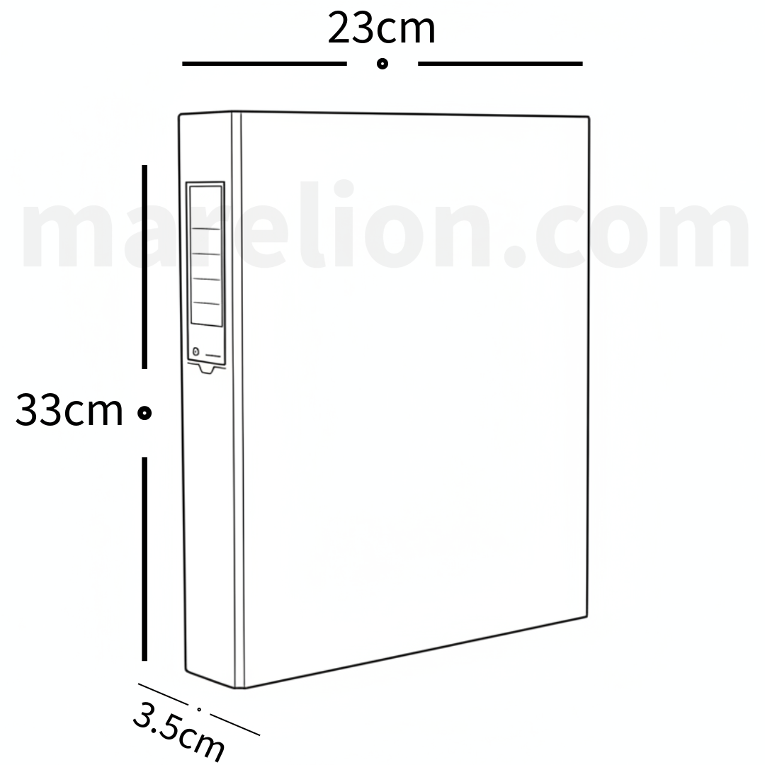 Elfen A4 2 Ring Binder 25mm Strong Plastic - Κλασέρ Σκληρό Πλαστικό