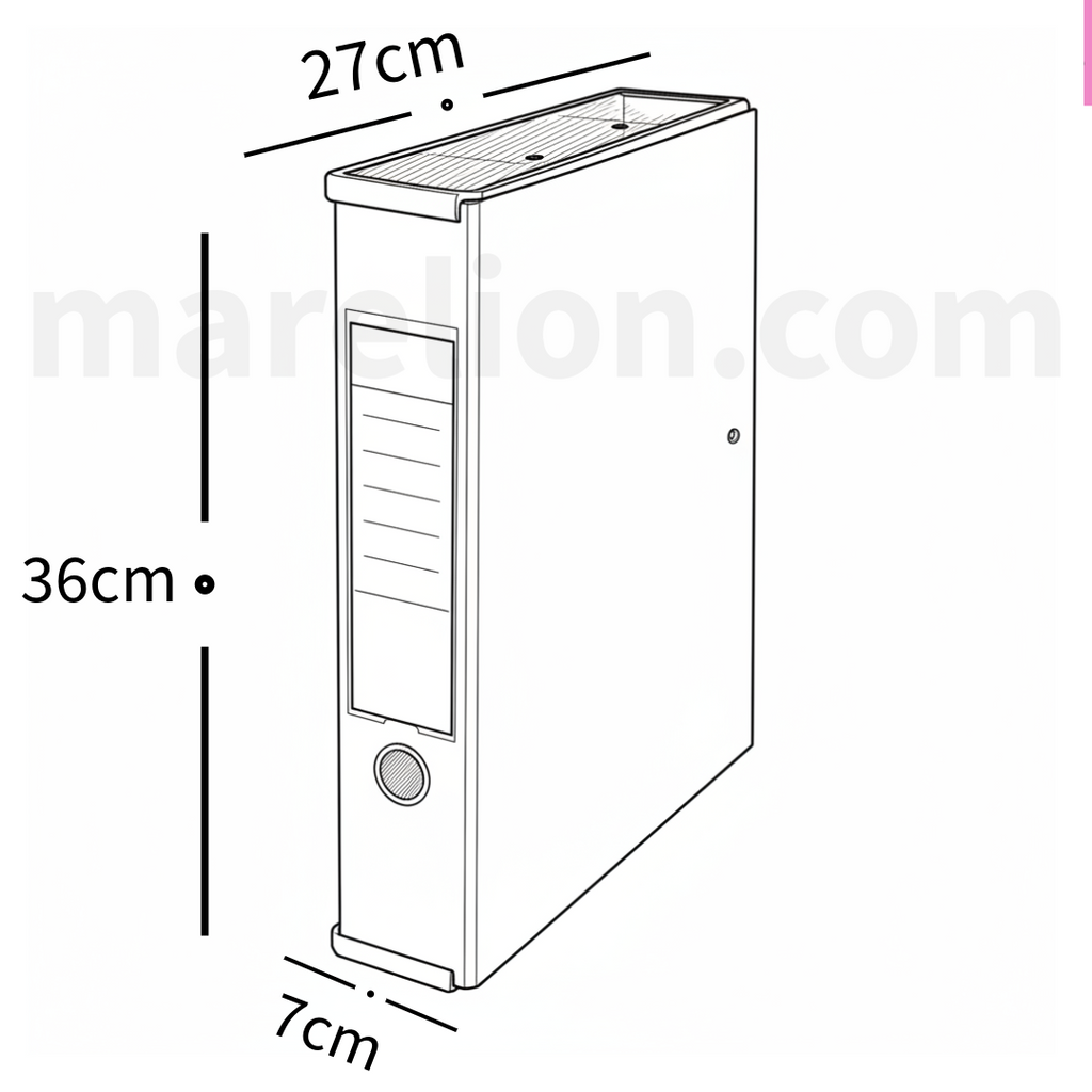Box File Foolscap with Clip H.Quality, 36.5x27cm - Κουτί Αρχειοθέτησης με Κλιπ Υψηλής Ποιότητας