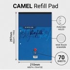 CAMEL Refill Pad A4 70 Sheets 140 Pages High Quality Paper - Ανταλλακτικά Κρίκ Ρεφίλς