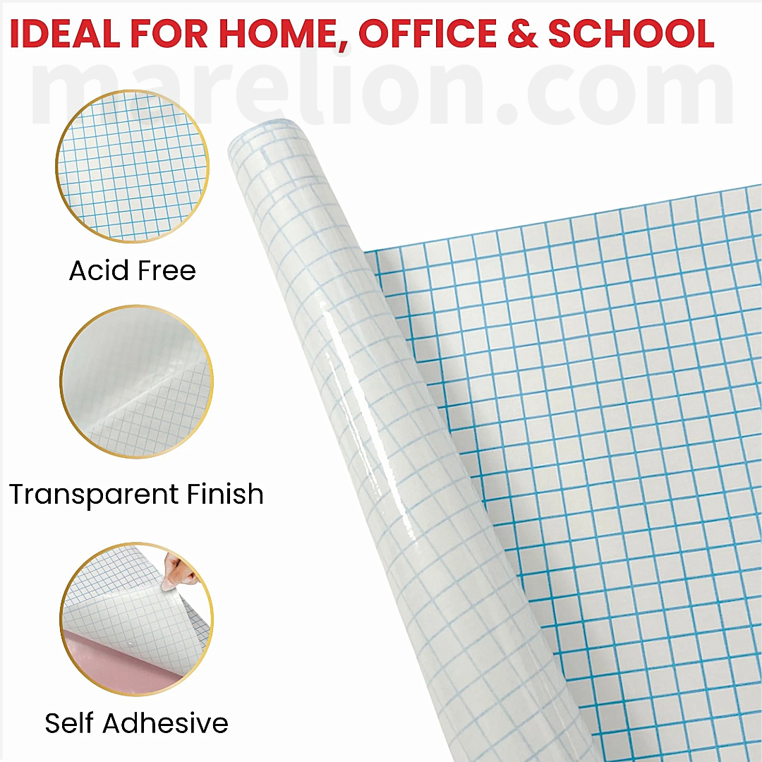 Clear Self-Adhesive Roll, 3m and 10m x 45cm - Διαφανές Ρολό Αυτόκολλητο Ντύσιμο Βιβλίων & Τετραδίων