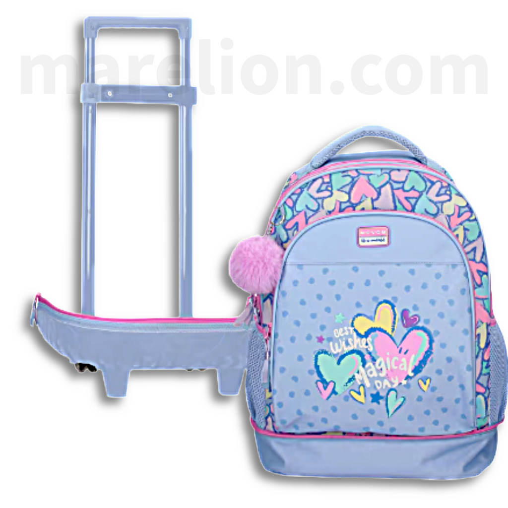 Movom Trolley Backpack Good Day Compact 29L - Σχολική Τσάντα Τρολέι, Αποσπώμενο Σακίδιο
