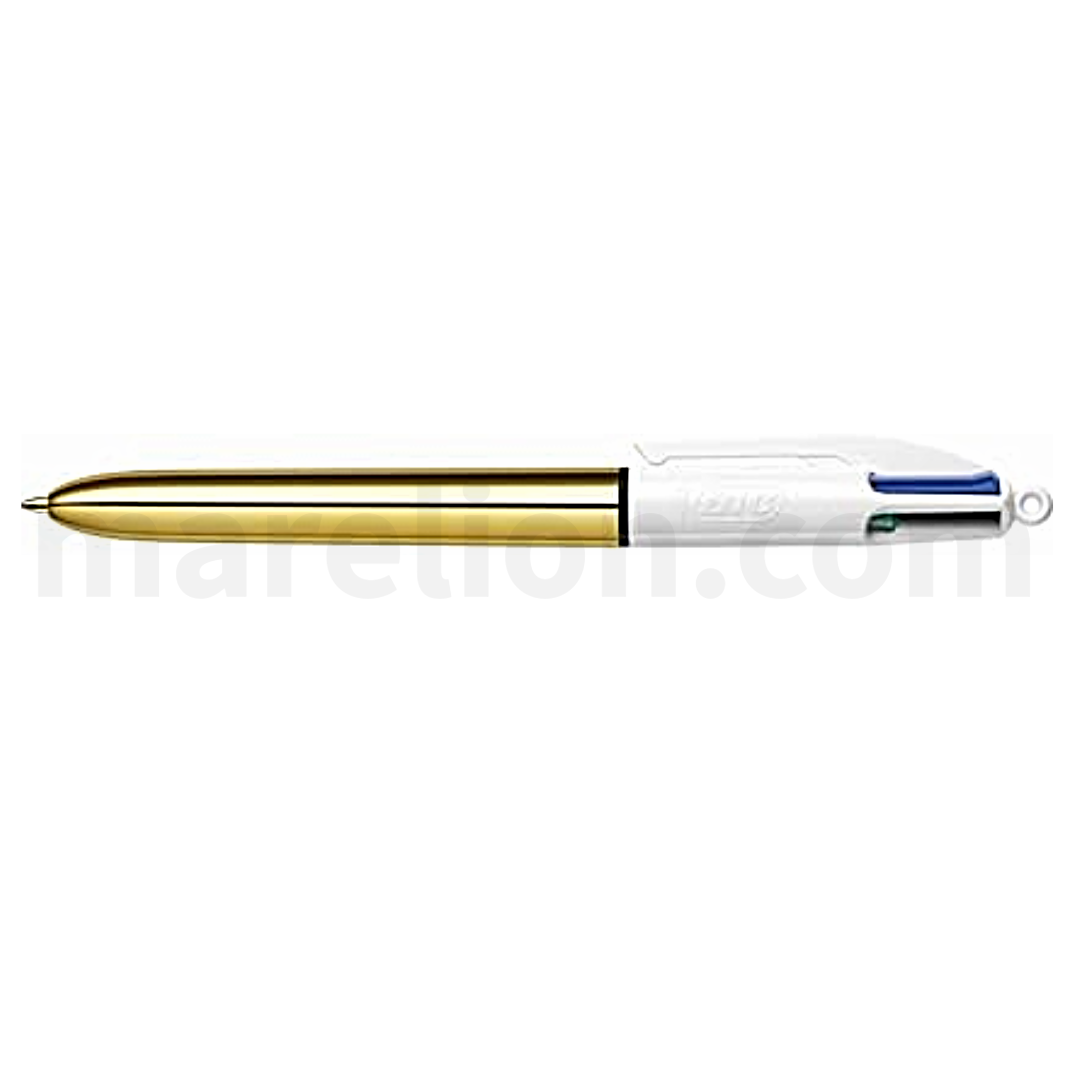 BIC 4 Colours Shine Ballpoint Pens 1.0mm Tip Assorted Metallic Barrels - Στυλό 4 Χρωμάτων Μεταλλικό