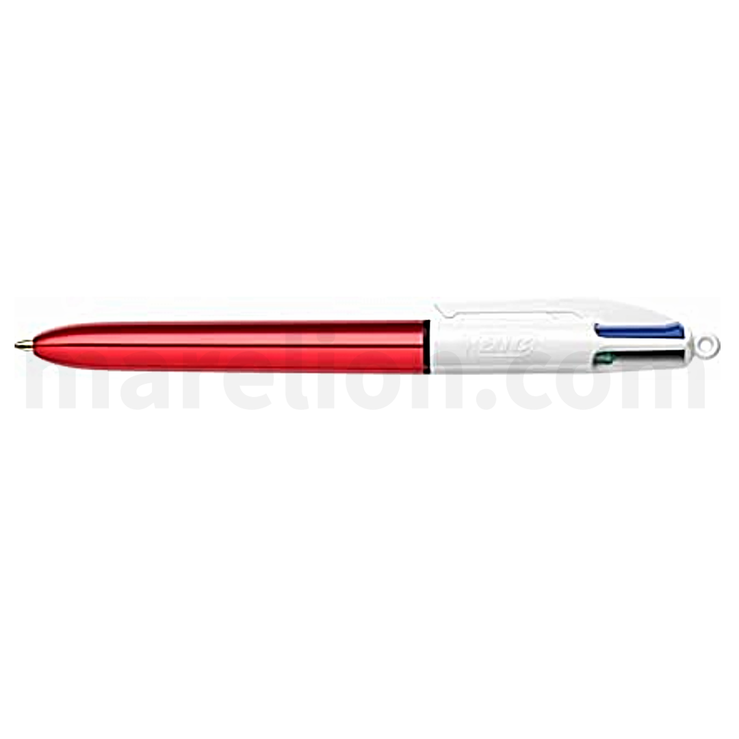 BIC 4 Colours Shine Ballpoint Pens 1.0mm Tip Assorted Metallic Barrels - Στυλό 4 Χρωμάτων Μεταλλικό