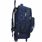 Pepe Jeans Lenay Marine Trolley Backpack, Detachable Wheels - Σχολικό Σακίδιο με Αποσπώμενες Ρόδες