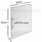 Ring Binder File A4 21mm Semi-Transparent Soft Plastic - Κλασέρ Ημιδιαφανές Μαλακό Πλαστικό