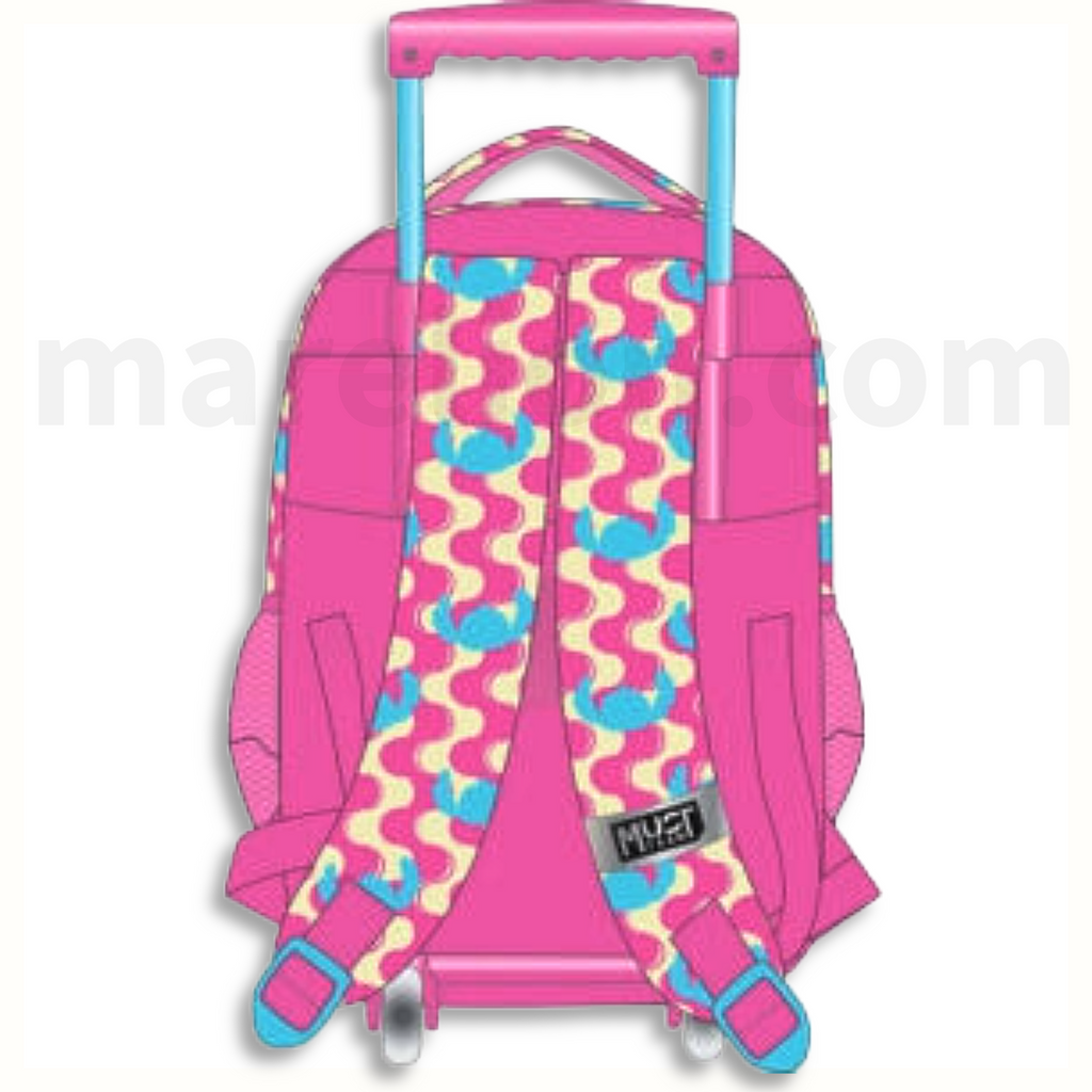 Must Trolley School Bag Lilo and Stitch 3 Pockets