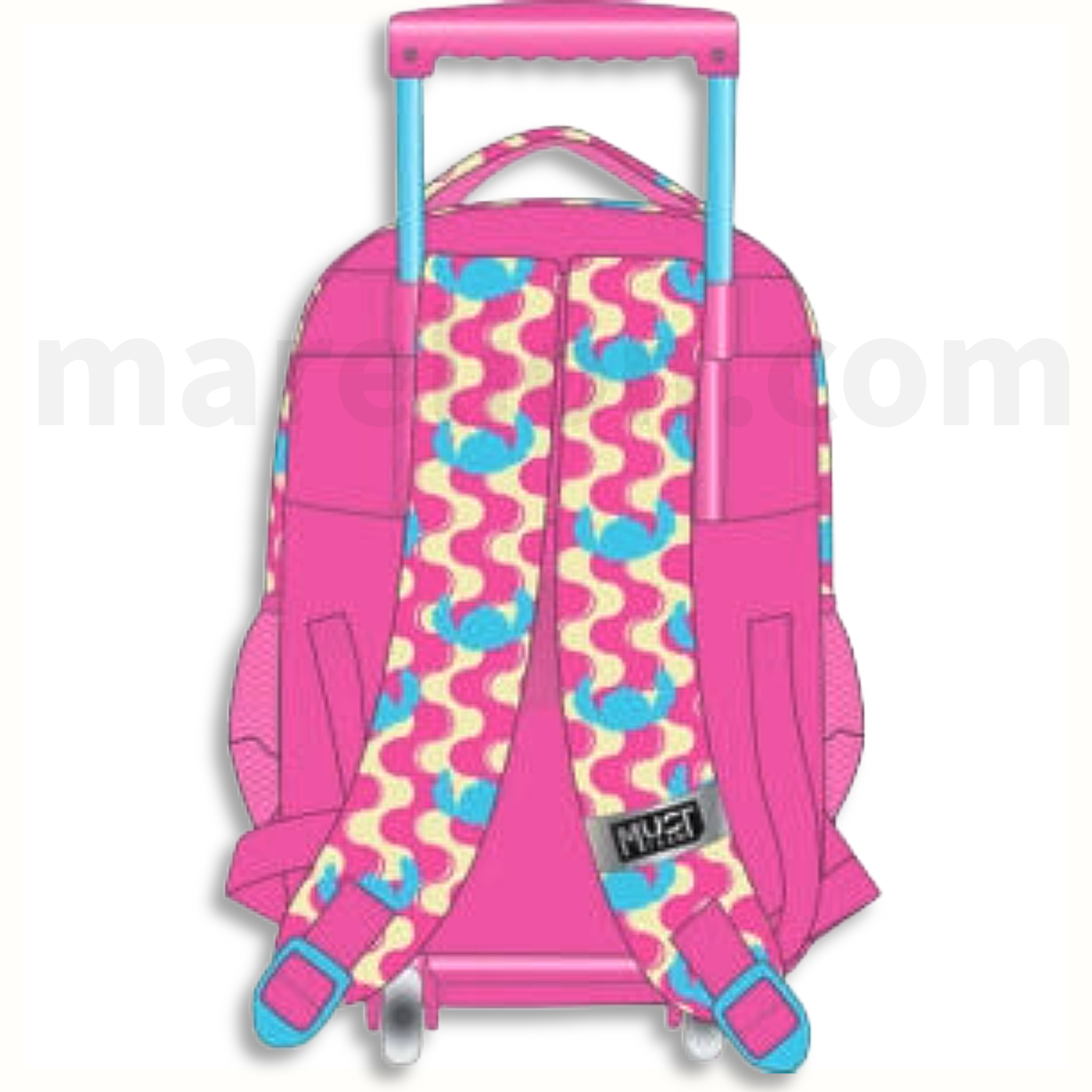 Must Trolley School Bag Lilo and Stitch 3 Pockets