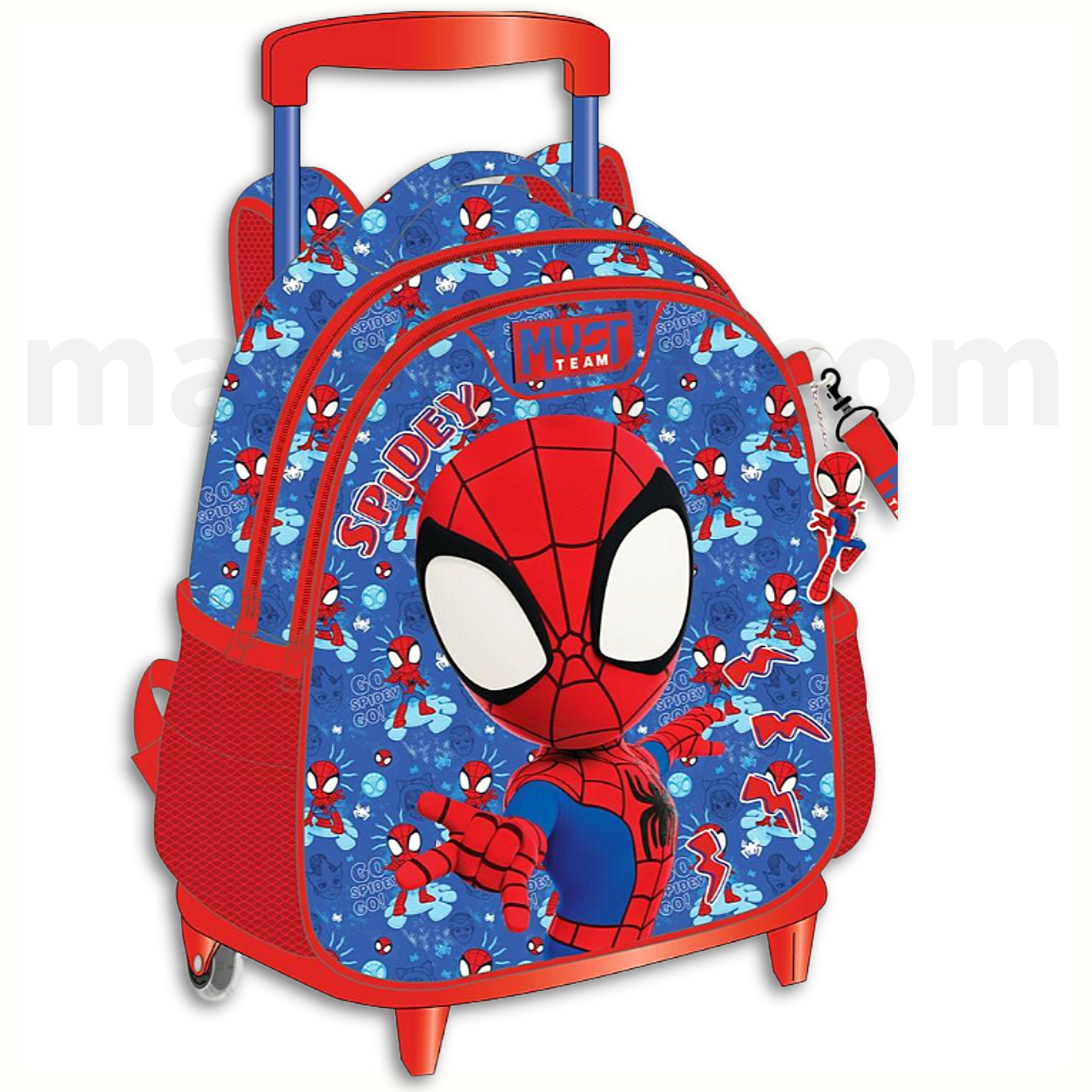Must Trolley Bag Spiderman spidey, 2 Compartments - Σχολική Τσάντα Τρολέι Νηπίου