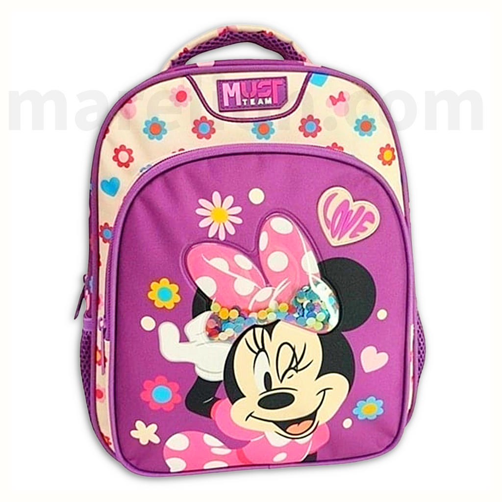 ΣΧΟΛΙΚΗ ΤΣΑΝΤΑ ΠΛΑΤΗΣ ΝΗΠΙΟΥ MINNIE MOUSE MUST 2 ΘΗΚΕΣ ΝΗΠΙΑΓΩΓΕΙΟ