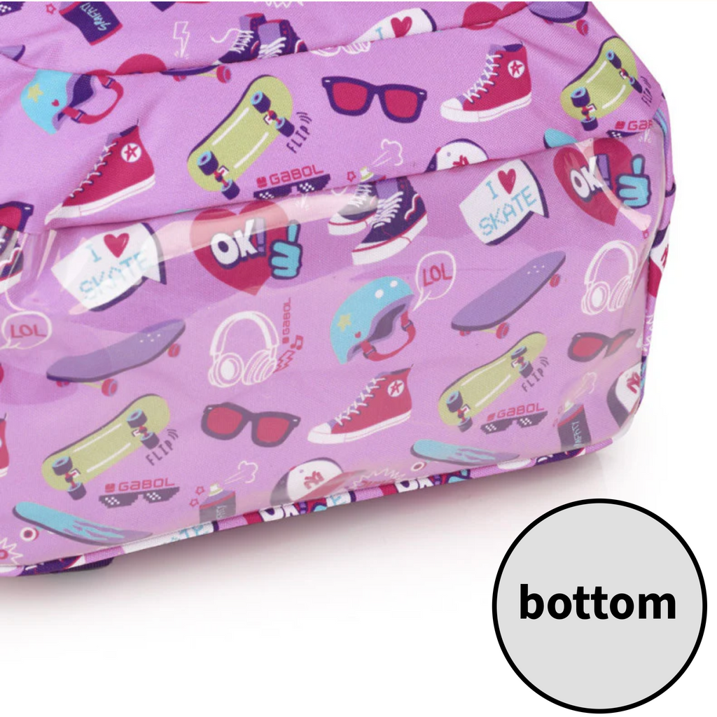 Gabol School Backpack I Love Skate 3 Compartments 23L - Σχολική Τσάντα Πλάτης Δημοτικού 3 Θήκες 23L