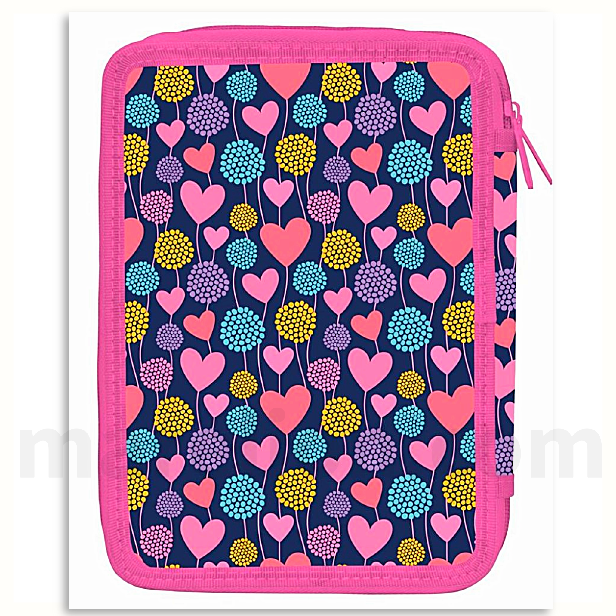Must Pencil Case Spread Your Love 2 Zip Full - Σχολική Κασετίνα Διπλή Γεμάτη 2 Φερμουάρ
