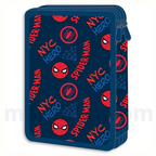Must Pencil Case Spiderman 2 Zip Full - Σχολική Κασετίνα Διπλή Γεμάτη 2 Φερμουάρ