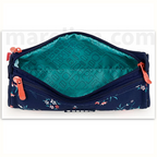 Gabol Pencil Case Flower with 3 Zip - Κασετίνα με 3 Θήκες
