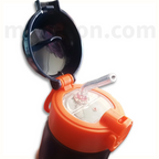Aluminum Canteen with Straw 500ml Graffiti Kids Canteen Football Stainless Steel ALUMINIUM CANTEEN AVIATION