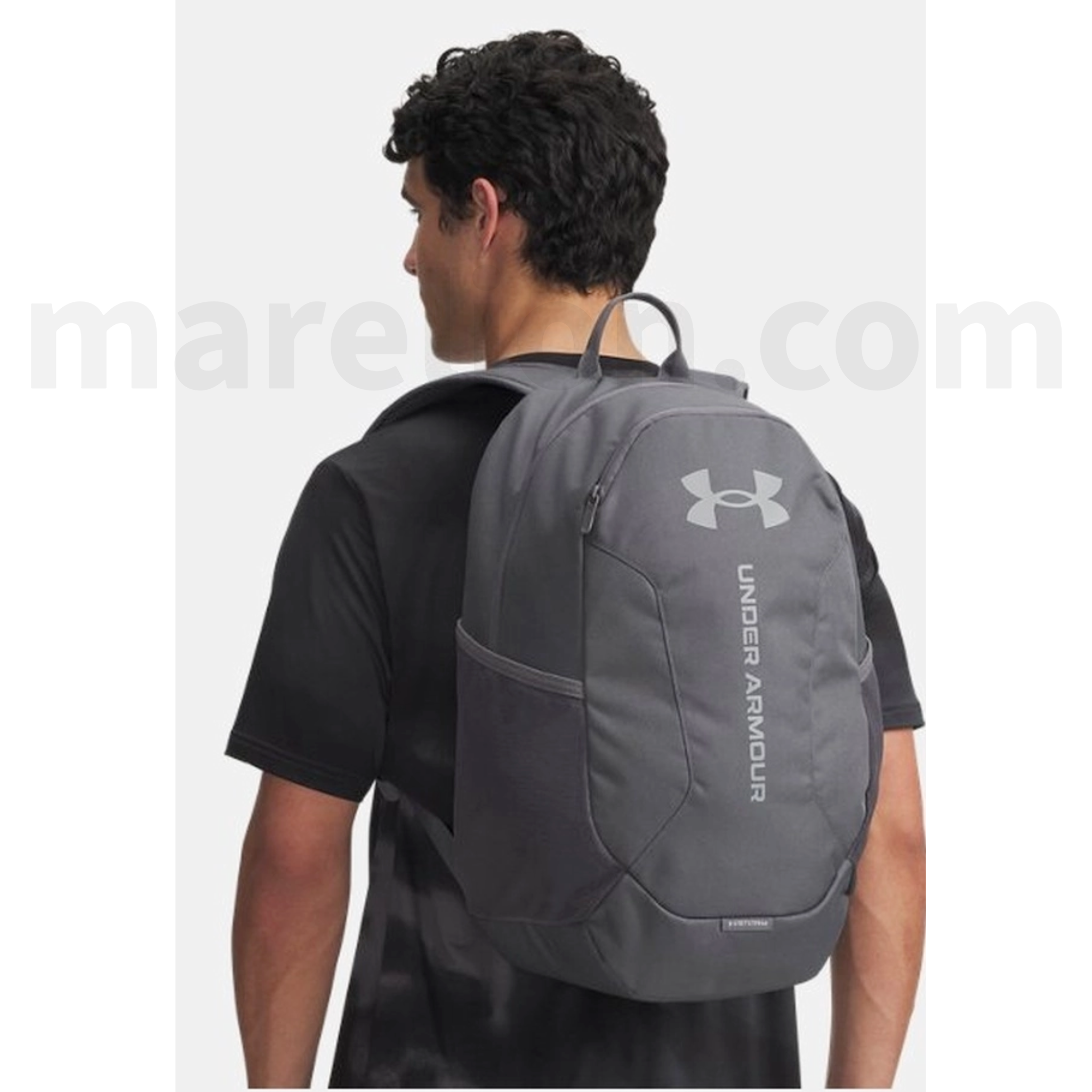 Under Armour Hustle Lite Backpack 2 Cases Grey - Σακίδιο Πλάτης Γκρίζο