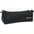 Mood Chrome Pencil Case Black 1 Compartment 21x7x7cm - Κασετίνα Βαρελάκι Μαύρη 1 Θήκη