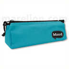 Mood Chrome Pencil Case Cyan 1 Compartment 21x7x7cm - Κασετίνα Βαρελάκι 1 Θήκη