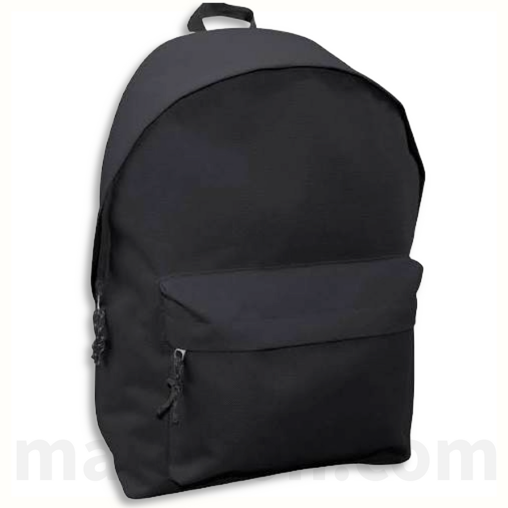 Mood Backpack Omega Black 32x42x16cm - Τσάντα Πλάτης Μαύρο