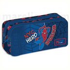 Must Pencil Case Barrel Monochrome Spiderman, 2 Cases - Κασετίνα Βαρελάκι 2 Θήκες