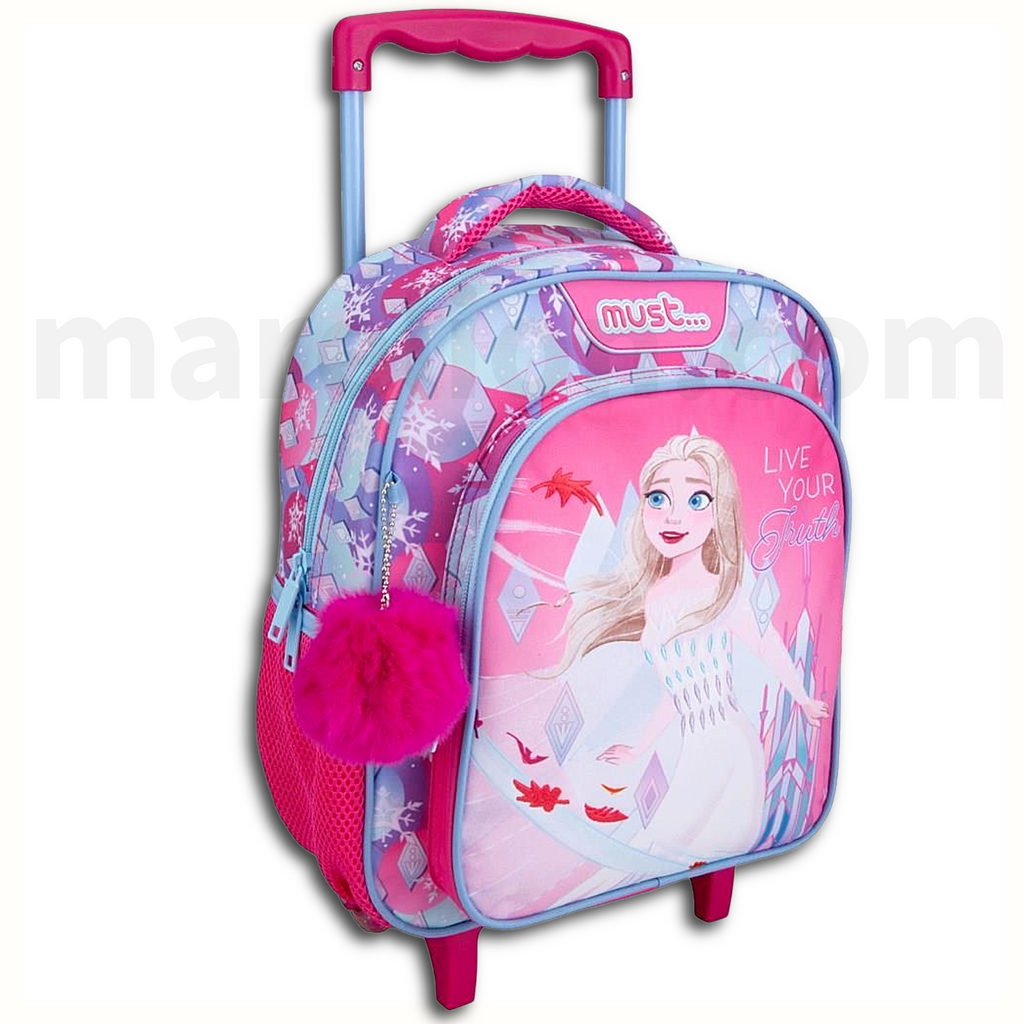 Disney Frozen Live Your Truth Must Trolley Bag 2 Compartments - Σχολική Τσάντα Τρολέι Νηπίου