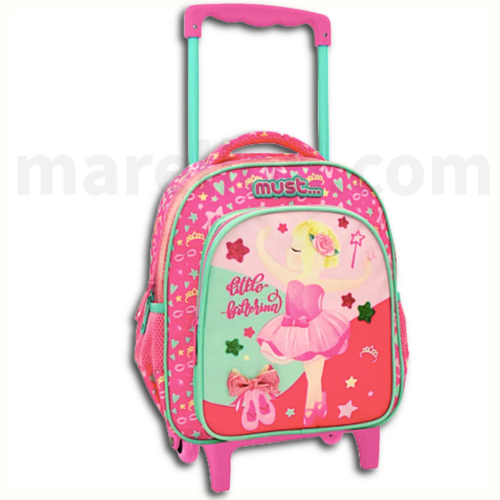 Little Ballerina Must Trolley Bag 2 Compartments - Σχολική Τσάντα Τρολέι Νηπίου