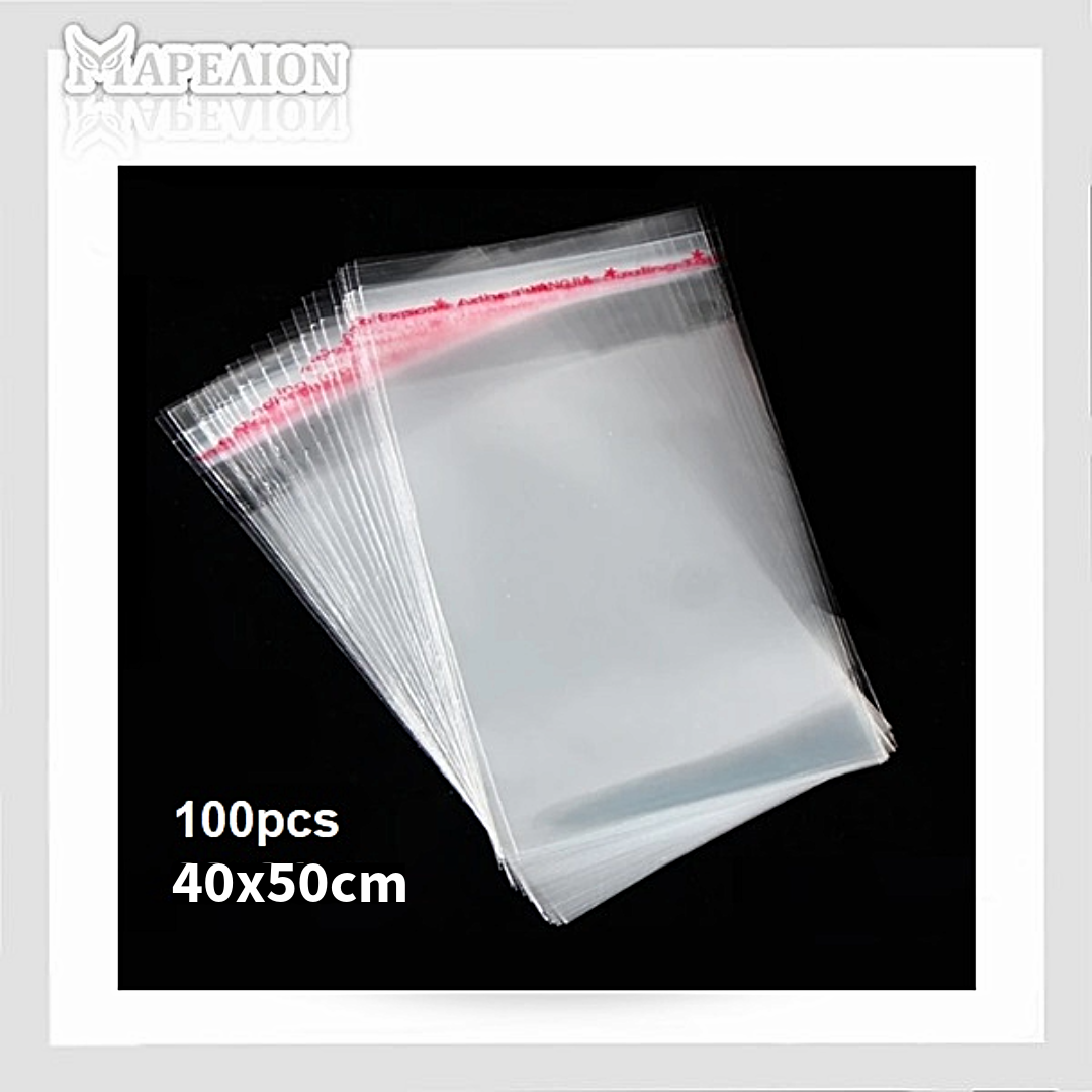 Clear Adhesive Packaging Bag OPP Bags, Many Sizes - Διάφανα Σακουλάκια Συσκευασίας Αυτοκόλλητα